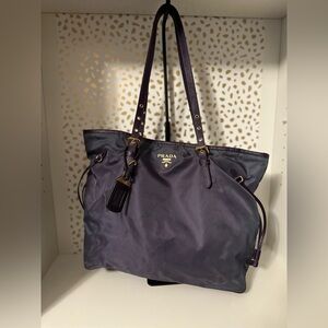 Prada Purple Tote Bag